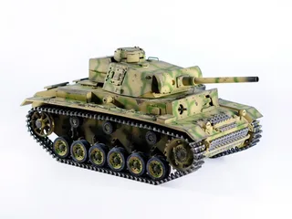 Радиоуправляемый танк пневматический Taigen 1/16 Panzerkampfwagen III (Германия) дым, свет V3 2.4G RTR камуфляж TG3848-BC3.0 — фото 16