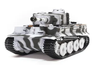 Радиоуправляемая модель Taigen 1/16 Tiger 1 (Германия, поздняя версия) (для ИК боя) V3 2.4G RTR зимний камуфляж TG3818-BS-IR3.0 — фото 2