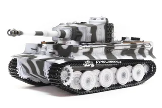 Танк Taigen 1/16 Tiger 1 (Германия, поздняя версия) V3 2.4G RTR зимний камуфляж TG3818-BS3.0