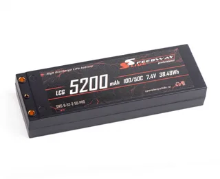 Аккумулятор Speedway Slide Li-Po PRO LCG Series Hard case 7.4v 5200mAh 50C Banana Connector / T-Plug SWS-B-52-2-50-PRO-T-Plug — фото 2