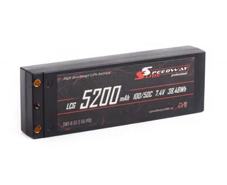Аккумулятор Speedway Slide Li-Po PRO LCG Series Hard case 7.4v 5200mAh 50C Banana Connector / T-Plug SWS-B-52-2-50-PRO-T-Plug — фото 4