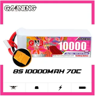 Аккумулятор Li-po Gaoneng GNB 10000mah 8S1P 29.6V 70C 87x55x182mm GNB100008S70A-XT90S