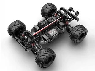 Радиоуправляемый монстр MJX Hyper Go 10210 (серый) Brushless 4WD 2.4G 1/10, без ЗУ и акб — фото 3