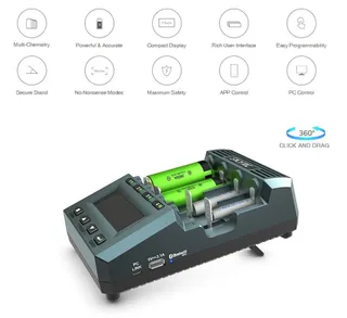 Универсальное зарядное устройство SkyRc MC3000 для аккумуляторов AA, AAA, AAAA, Sub-C, C, RCR123, 18650 — фото 2