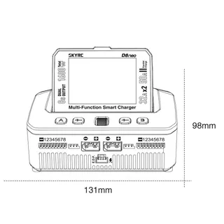 Зарядное устройство SKYRC D8neo (1-8S LiPo/LiHv/LiFe) — фото 9