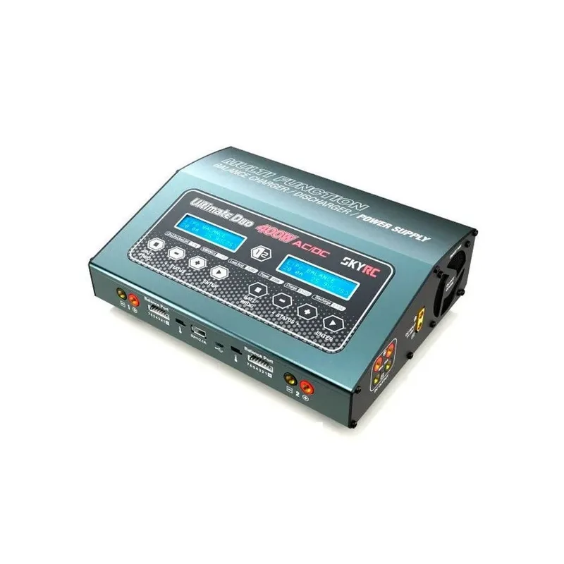 Двухканальное зарядное устройство для аккумуляторов SkyRC D400 (220V, 400W, C:20A, D:5A)