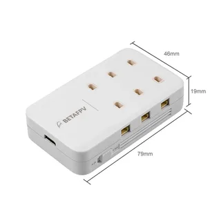 Зарядное устройство BetaFPV 6-ти портовое для зарядки 1s Lipo аккумуляторов с разъемами BT2.0 и PH2.0 — фото 3