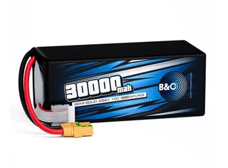 Аккумулятор Semi-Solid (Li-po) B&C 30000 MAH 29.6V (8s) 10C, XT90S, Soft case
