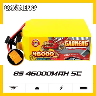 Аккумулятор Li-po Gaoneng GNB Semi Solid State Li-ion Battery 310WH/kg 46000mah 8S2P 29.6V 5C 1361.6WH 158*78*202mm XT90