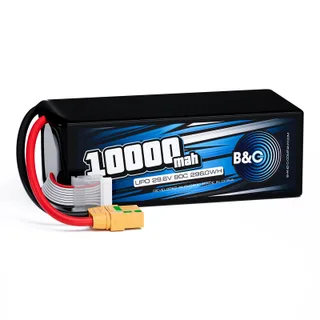 Аккумулятор Li-po B&C 10000 MAH 29.6V (8s) 90C, XT90S, Soft case (Для дронов)