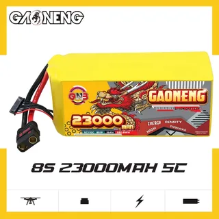 Аккумулятор GAONENG GNB 23000mah 8S 29.6V 5C QS8 Semi Solid State Li-ion Battery 310WH/kg