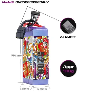 Аккумулятор LiPo GAONENG GNB HV 5200mAh 8S 30.4V 120C XT90 — фото 2