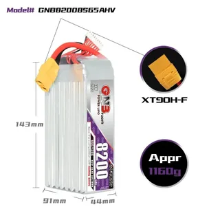 Аккумулятор Li-po Gaoneng GNB 8200mah 8S1P 30.4V HV 65C 91x44x143mm — фото 5