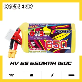 Аккумулятор LiPo GAONENG GNB LiHV 650mAh 6S 22.8V 160C XT30