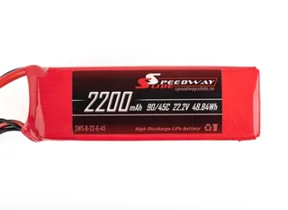 Аккумулятор Speedway Slide 106x35x48mm Li-Po 2200mAh 6S 22.2V 45C softcase XT60 — фото 2