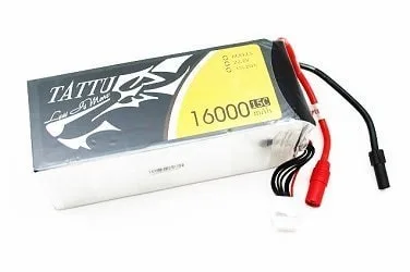 TATTU Li-pol 22.2V 16000mAh, 15C, 6s1p, AS150