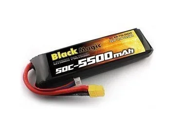 Black Magic Li-pol 22.2V 5000mAh, 50C, 6s1p, Deans Plug
