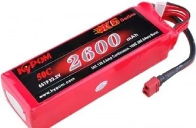 Kypom Li-pol 22.2V 2600mAh, 50C, 6s1p, Deans T-Plug