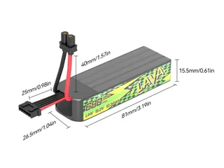 Аккумуляторы Li-po BetaFPV LAVA II 680mAh 4S 15.2V HV 95C XT30 (Набор 2 штуки) — фото 2