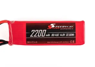 Аккумулятор Speedway Slide 106x35x32mm Li-Po 2200mAh 4S 14.8V 45C softcase XT60 — фото 2