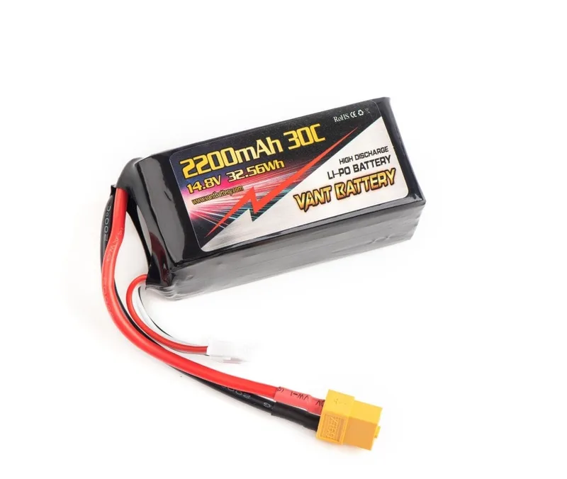 Аккумулятор VANT 75x35x35 Li-Po 2200 mAh 30C 4S 14.8V XT60 Soft case V2