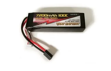 Аккумулятор LiPo Vant - 14.8В 7200мАч 100C (4S1P, разъём Traxxas)