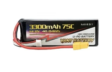 Аккумулятор LiPo Vant - 14.8В 3300мАч 75C (4S, разъём XT60)
