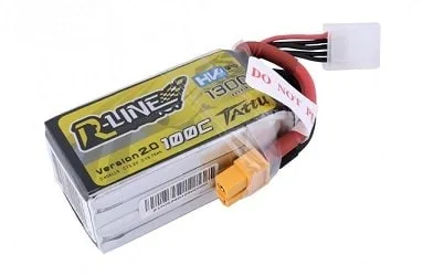 TATTU Li-pol 14.8V 1300mAh, 100C,4s1p R-Line2.0, XT60