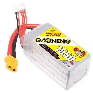 Аккумулятор Li-po Gaoneng GNB 1550mah 4S1P 14.8V 100C 35x34x73mm XT60 — фото 2