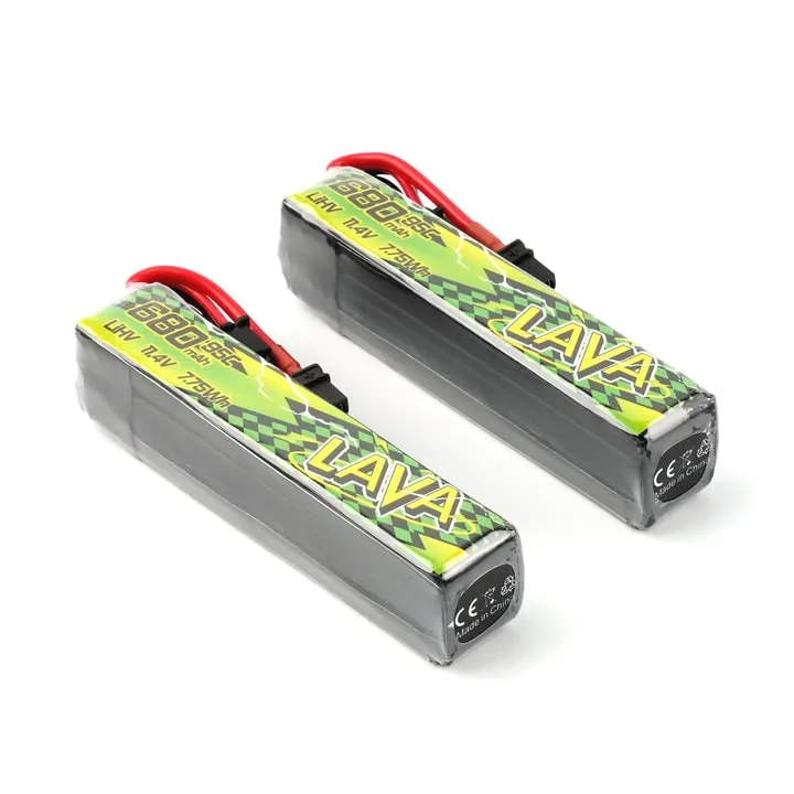 Аккумуляторы Li-po BetaFPV LAVA II 680mAh 3S 11.4V HV 95C XT30 (Набор 2 штуки)
