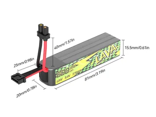 Аккумуляторы Li-po BetaFPV LAVA II 680mAh 3S 11.4V HV 95C XT30 (Набор 2 штуки) — фото 2