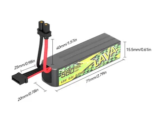 Аккумуляторы Li-po BetaFPV LAVA II 580mAh 3S 11.4V HV 95C XT30 (Набор 2 штуки) — фото 2