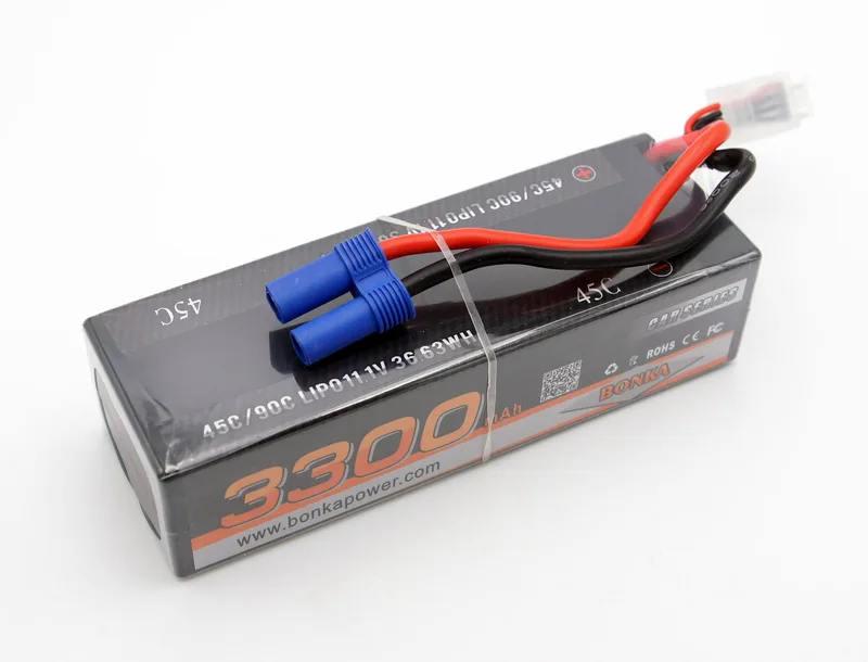 Аккумулятор LiPo Bonka 3300мАч 45C 11.1V (жесткий кейс)
