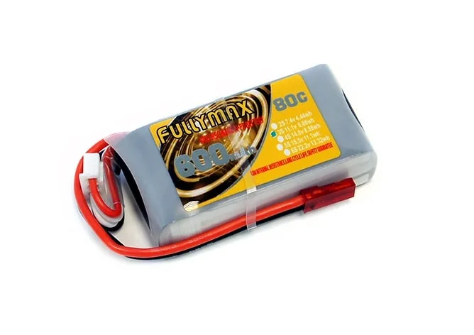 Аккумулятор LiPo Fullymax 11.1V 600мАч 80C (JST)
