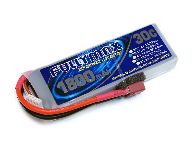 Аккумулятор LiPo Fullymax 11.1V 1800мАч 30C