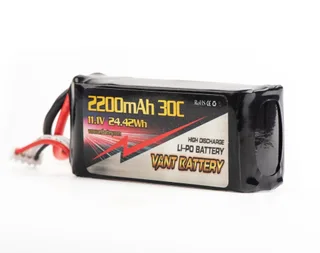 Аккумулятор VANT 75x26x35 Li-Po 2200 mAh 30C 3S 11.1V XT60 Soft case V2 — фото 3