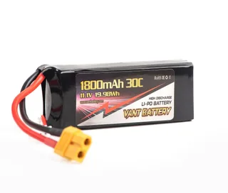 Аккумулятор VANT 85x35x22 Li-Po 1800 mAh 30C 3S 11.1V XT60 Soft case V2 — фото 3