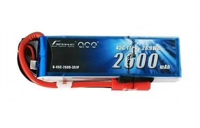 Gens Ace Li-Po 11.1V 2600мАч 45C 3S1P (EC3, XT60, Deans)