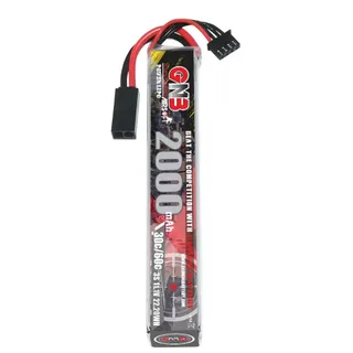 Аккумулятор для страйкбола Li-po Gaoneng GNB 2000MAH 3S1P 11.1V 30C 25x20x130mm Mini Tamiya — фото 2