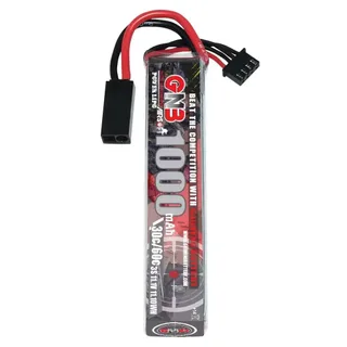 Аккумулятор для страйкбола Li-po Gaoneng GNB 1000MAH 3S1P 11.1V 30C 16.5x20.5x102mm Mini Tamiya — фото 3