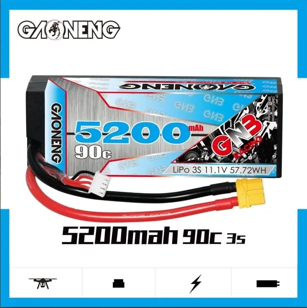 Аккумулятор Li-po Gaoneng GNB 5200MAH 11.1V 3S1P 90C 38x48x139mm XT60
