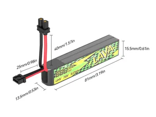 Аккумуляторы Li-po BetaFPV LAVA II 680mAh 2S 7.6V HV 95C XT30 (Набор 2 штуки) — фото 2
