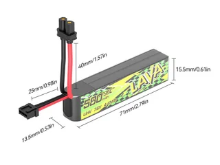 Аккумуляторы Li-po BetaFPV LAVA II 580mAh 2S 7.6V HV 95C XT30 (Набор 2 штуки) — фото 2