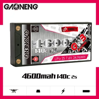 Аккумулятор Li-po Gaoneng GNB 4600MAH 7.6V 2S1P 140C HV 18.5x47x96mm