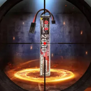 Аккумулятор для страйкбола Li-po Gaoneng GNB 2000MAH 2S1P 7.4V 30C 17x20x129mm Mini Tamiya — фото 5