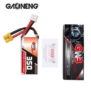 Аккумулятор Li-po Gaoneng GNB 350mah 2S1P 7.4V 60C 12x20.5x45mm XT30 — фото 5