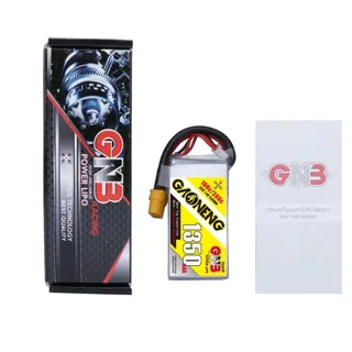 Аккумулятор Li-po Gaoneng GNB 1350mah 2S1P 7.4V 100C 16x34x70mm — фото 5