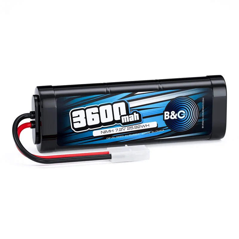 Аккумулятор NiMH B&C 6-Cells 3600 MAH 7.2V , Tamiya