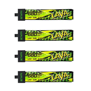 Аккумуляторы Li-po BetaFPV LAVA II 680mAh 1S 3.8V HV 95C BT2.0 (Набор 4 штуки)