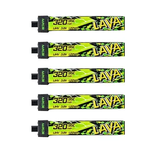 Аккумуляторы Li-po BetaFPV LAVA II 320mAh 1S 3.8V HV 95C BT2.0 (Набор 5 штук)